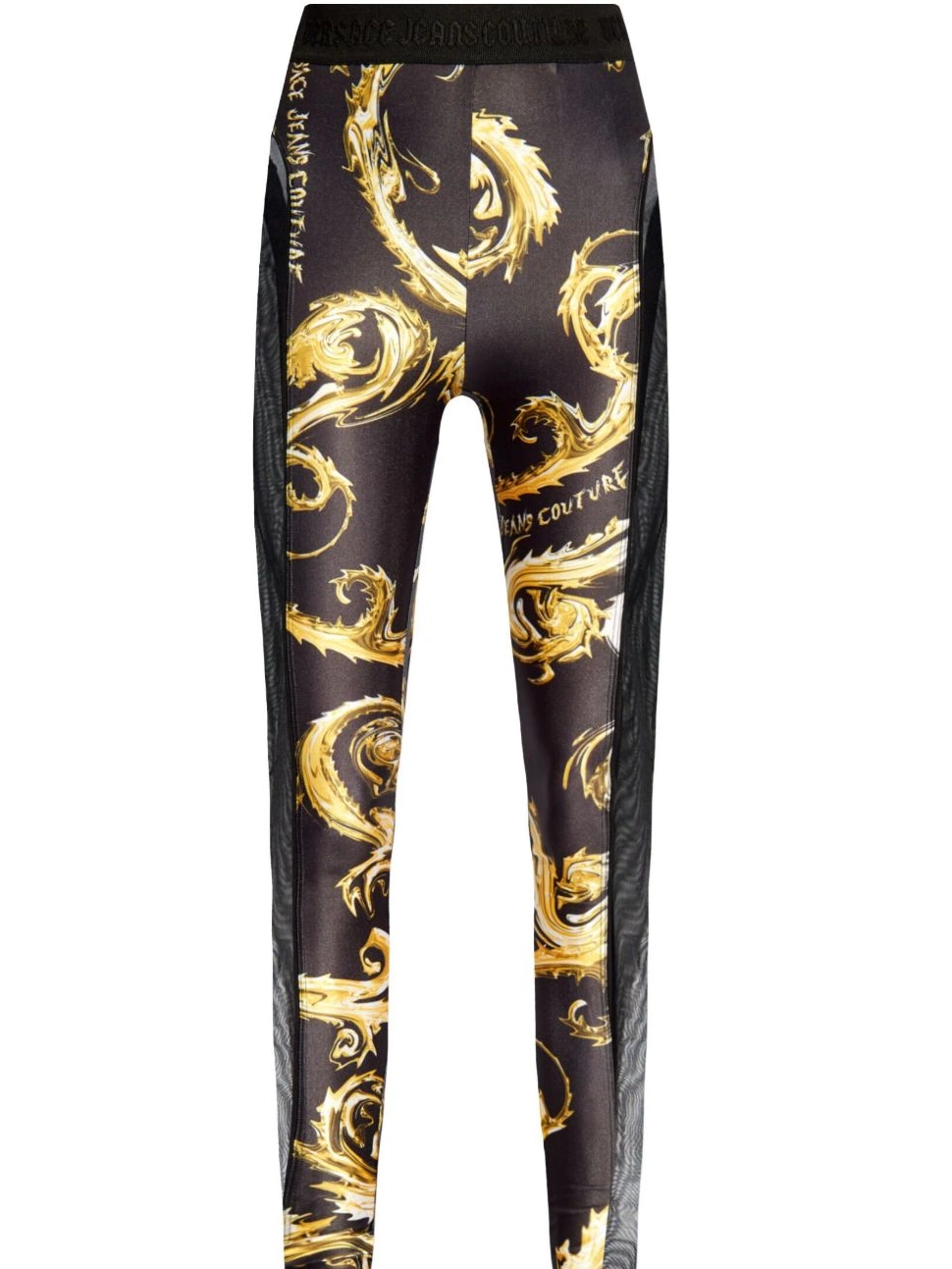 Cheap Jeans Versace Women leggings Barocco-print panelled Couture 0824